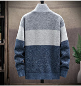 Men’s Autumn/Winter Fleece-Lined Zipper Cardigan