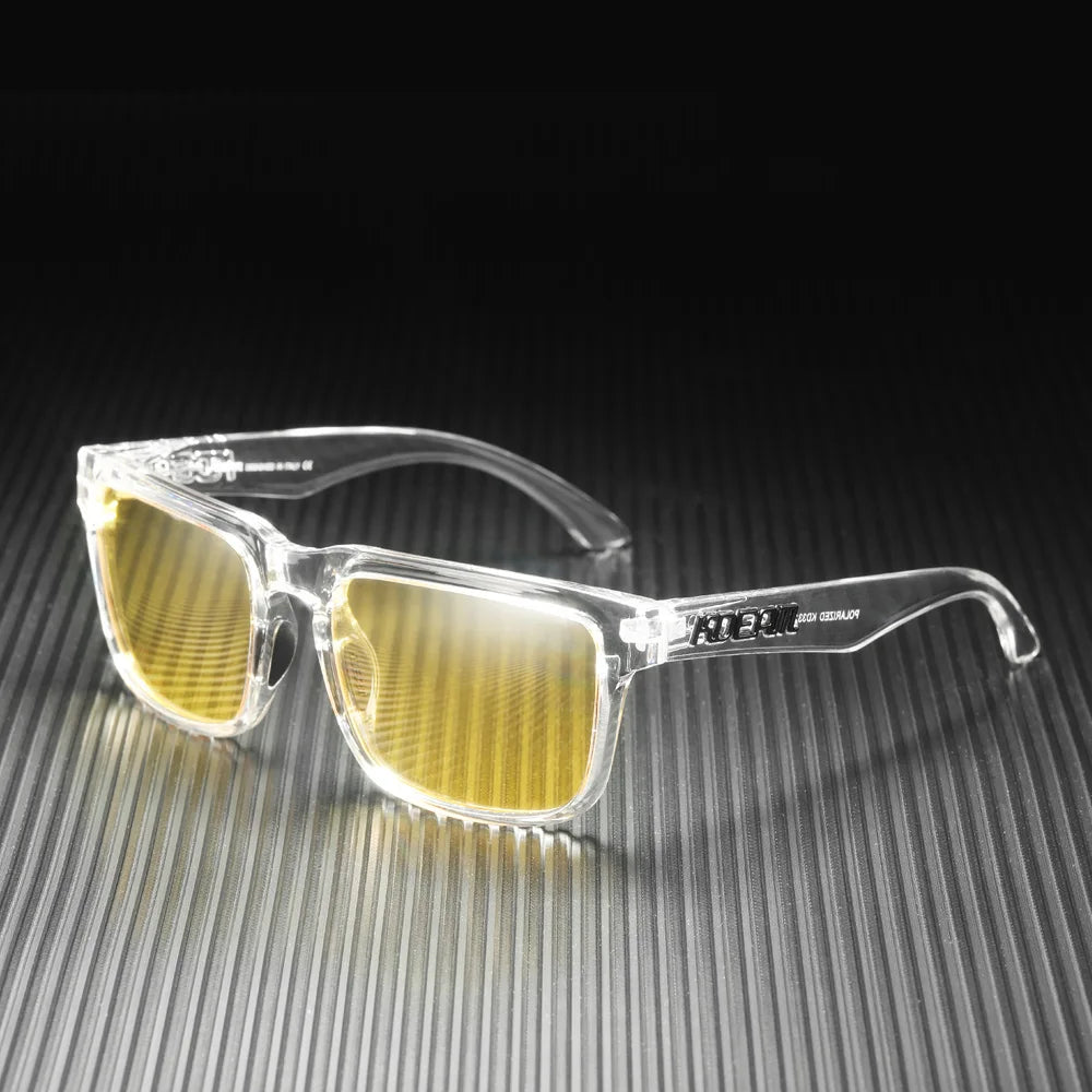 KDEAM Large Size Men's Sunglasses Polarized Photochromic Night Vision Goggles Oversized Sun Glasses With 154mm Width KD332 PLUS