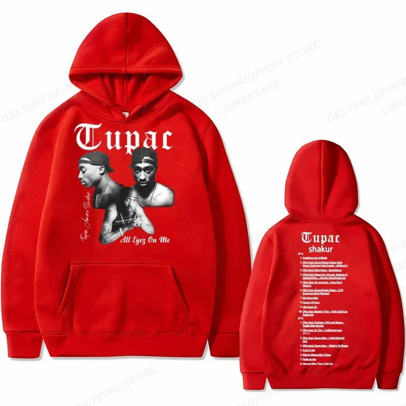 Tupac 2Pac Graphic Fleece Hoodie for Men