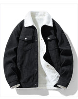 Men's Corduroy Fleece Jacket – Warm Winter Coat