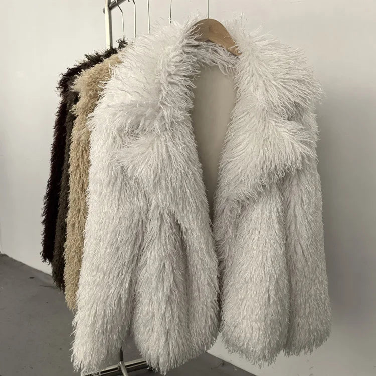 Plush Faux Fur Winter Coat