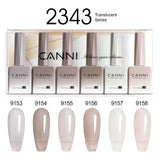 CANNI Nail Gel Polish Set HEMA TPO FREE Jelly Nude Color Rubber Base UV Construction Gel Semi Permanent Soak off UV LED Gel Nail