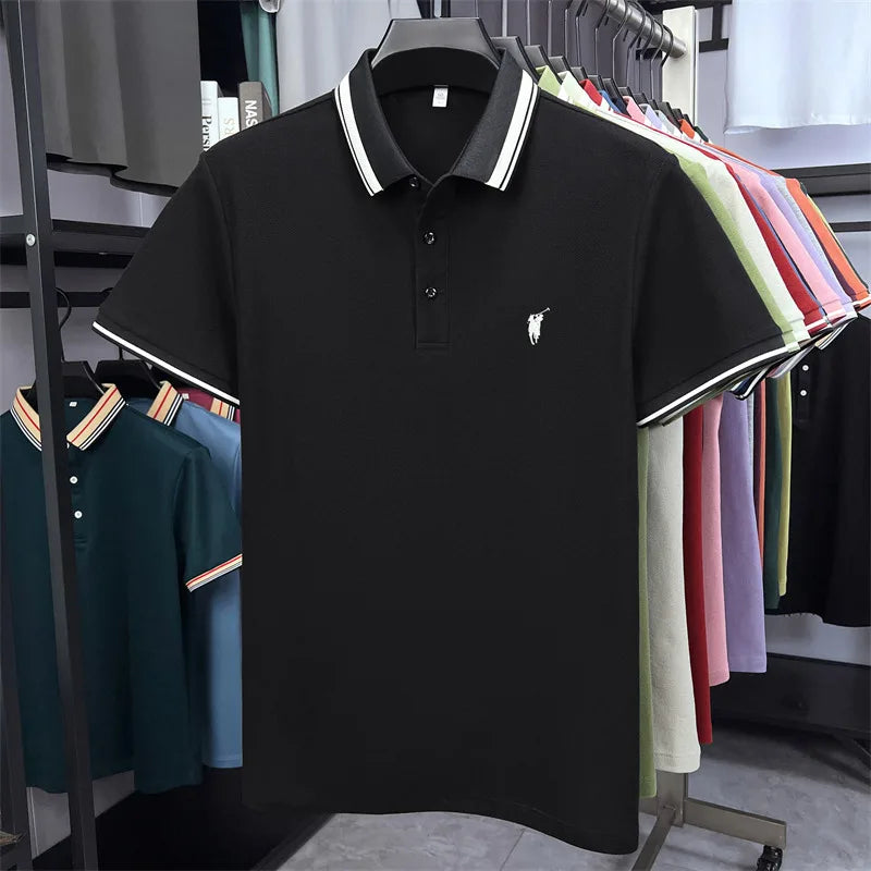 Men's Premium Cotton Polo Shirt | Embroidered Classic Fit