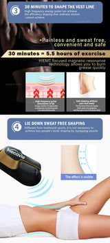 Mecavie Removal Excess Fat RF HIEMT 6500W Body Shaper Machine Professional Fat Removal Muscle Trainer Portable Slimming Home