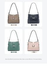 Zency Genuine Leather Bucket Shoulder Bag for Women
