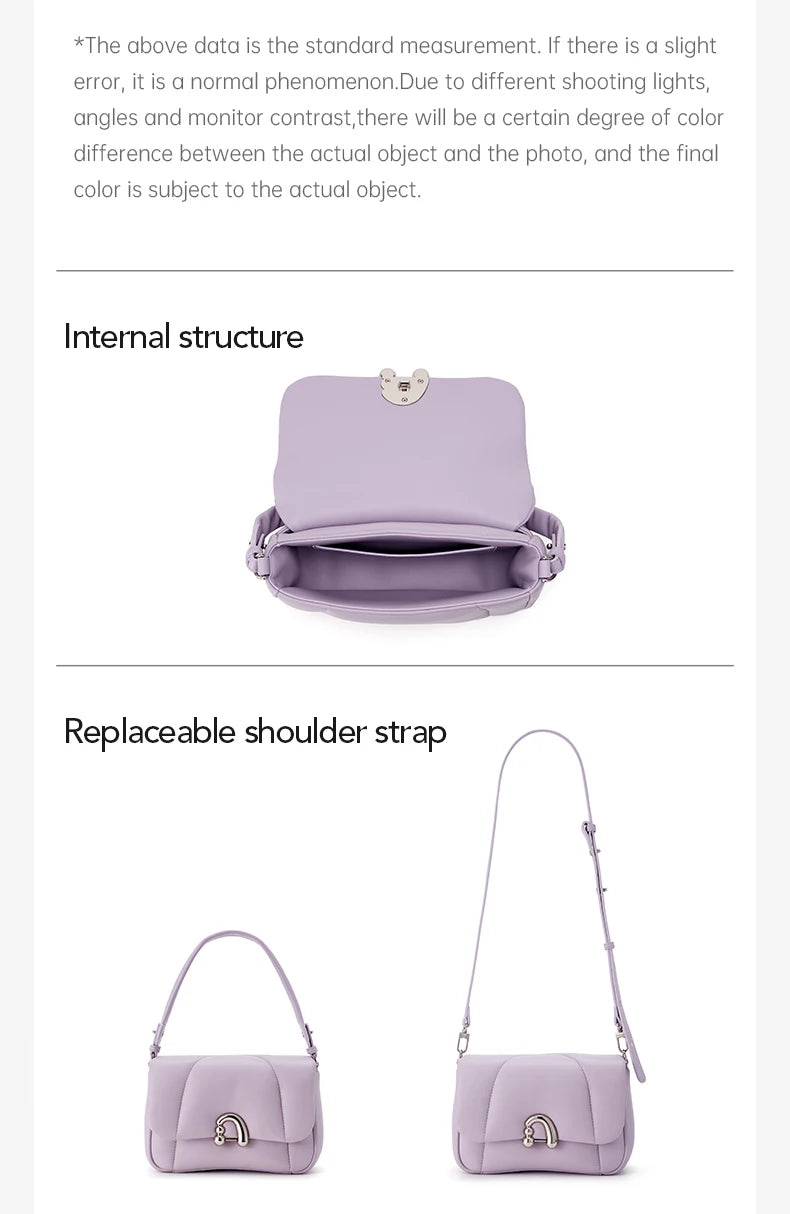 Amazing Song Alpha Bag Medium Shoulder Bag Sheep Leather