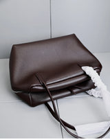 XHTY Genuine Leather Shoulder Bag Underarm Bag Women Soft Large Capacity Bowling Bag Simple Fashion Top Layer Cowhide New Model