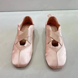 BUVAZIK Women's Satin Ballet Flats – Elegant Round Toe Slip-On