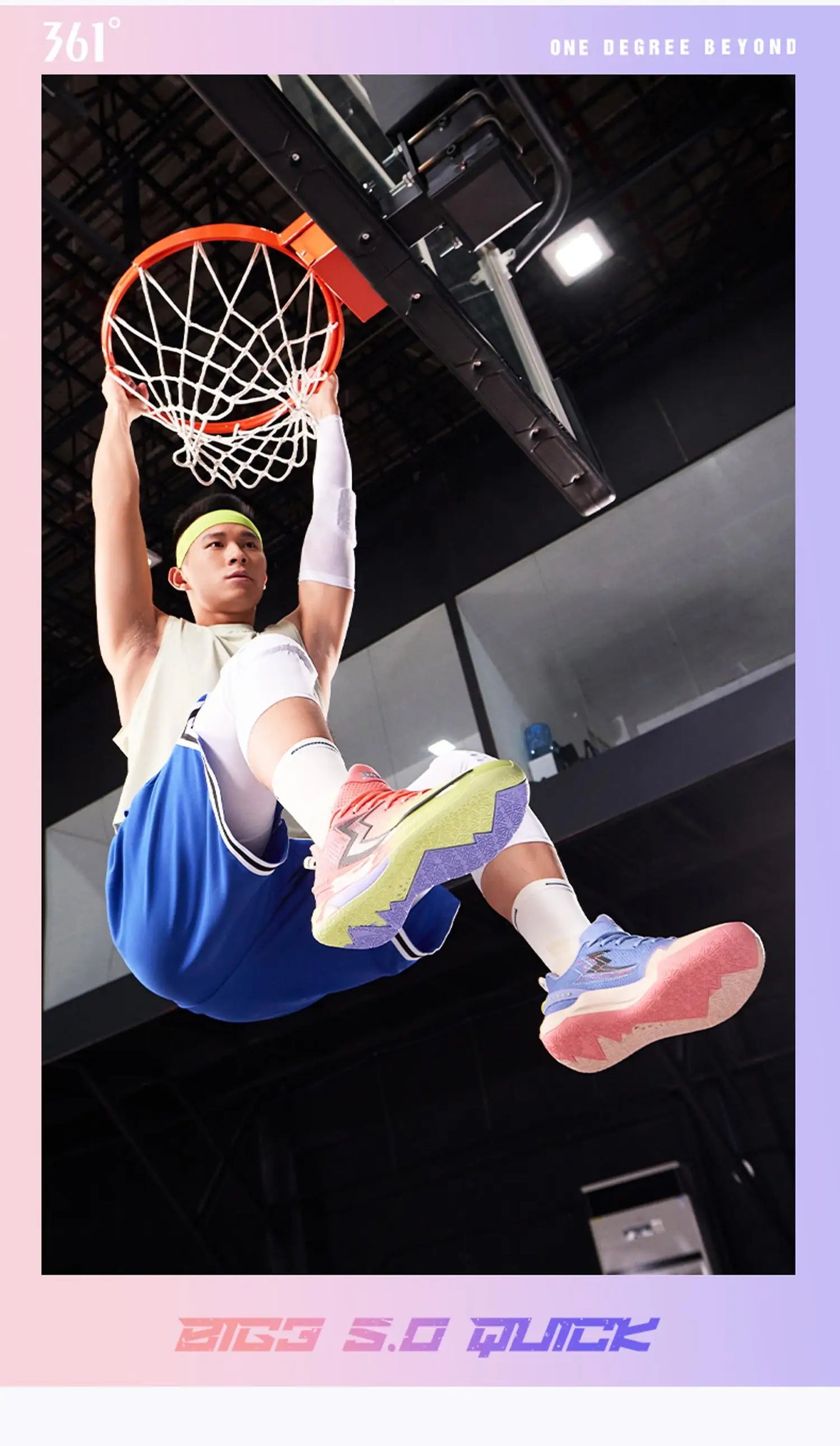 361 Degrees BIG3 5.0 Quick Men Basketball Shoes Cushioning Light Breathable Stable Professional Flexible Male Sneakers 672421121