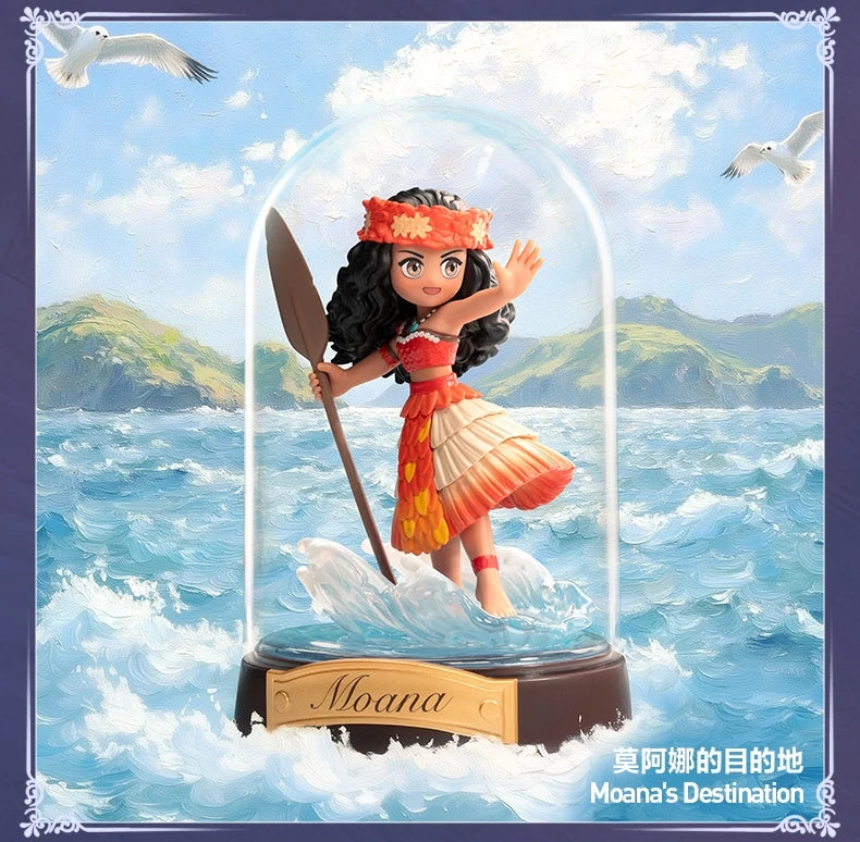POP MART Disney PRINCESS Create Your World Series Blind Box Surprise Mystery Box Anime Action Figurines Home Decor Desktop Model