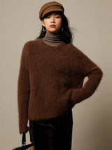 Women's Relaxed Knit Sweater | Long Sleeve Pullover