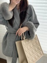 Women’s Casual Lapel Woolen Coat