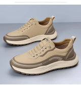2026 Mens Leather Casual Shoes Slip On Comfortable Breathable Lightweight Non Slip Waterproof Loafers