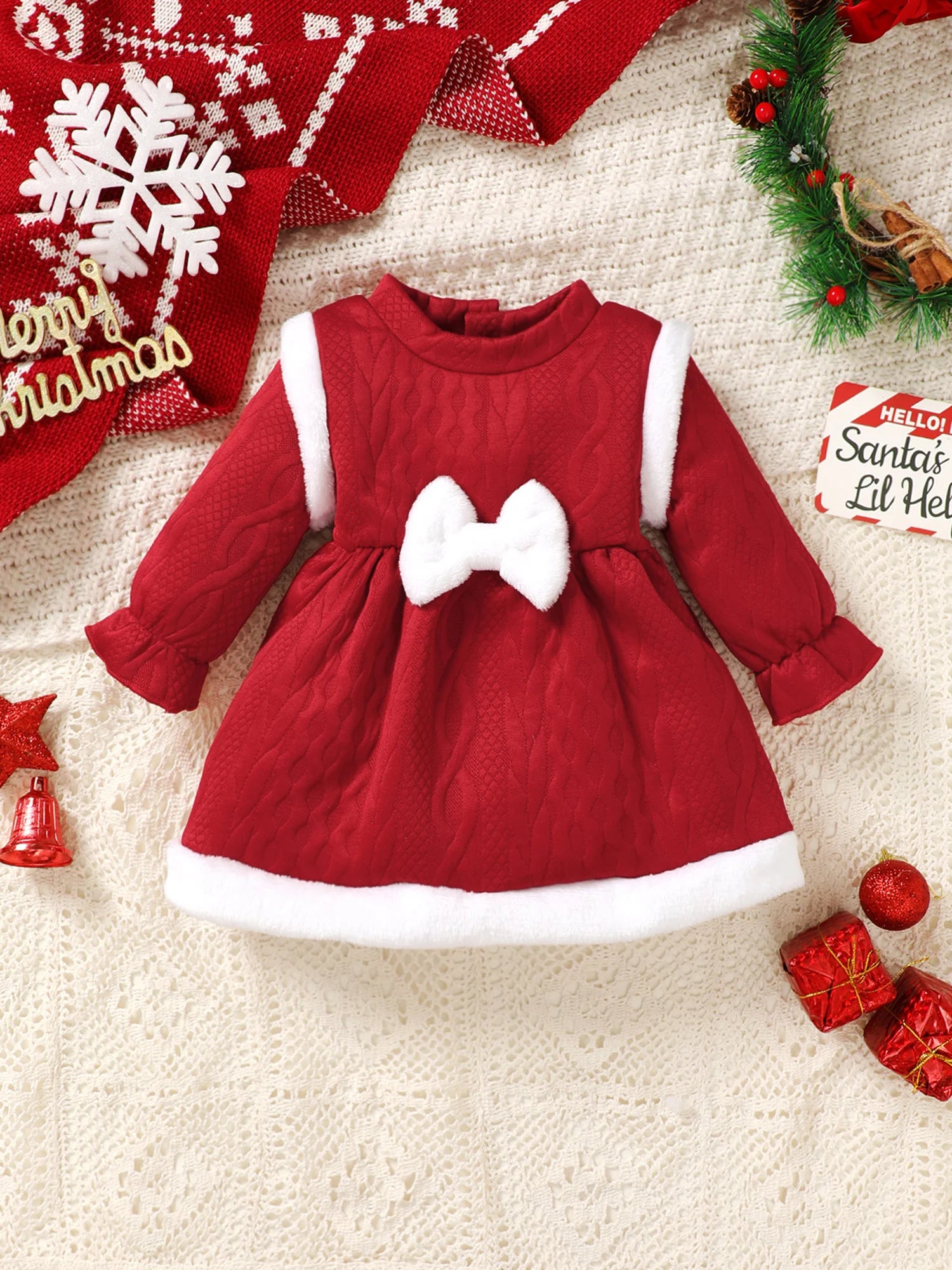 Toddler Girls Velvet Holiday Dress
