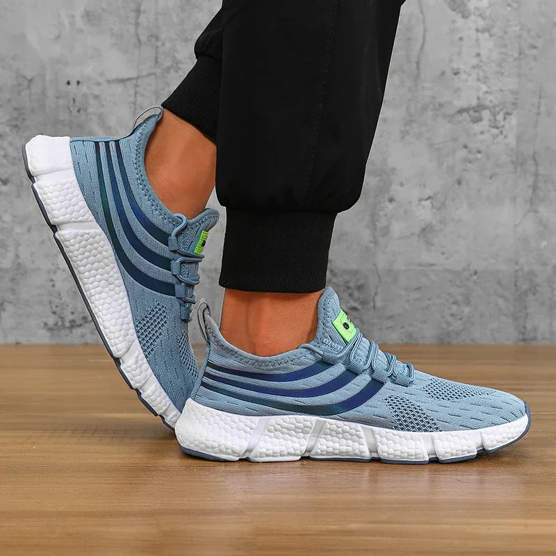 Men’s Sneakers Comfortable Breathable Platform Shoes Summer Man Running Shoes Breathable Comfortable Fashion Walking Sneakers