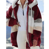 Oversized Plush Hooded Jacket
