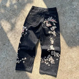 Dragon Embroidery Y2K Baggy Jeans