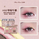 Little Angel Flower Knows Eyeshadow Palette Eye Glitter Make Up Palette Long Lasting 9 Color Eye Shadow For Girl And Women