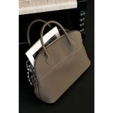 Premium Semi-handmade First-layer Cowhide Bowling Bag Portable Shoulder Large Shell Bag Commuting Temperament Versatile