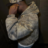 Y2K Retro Camo Zip-Up Hoodie