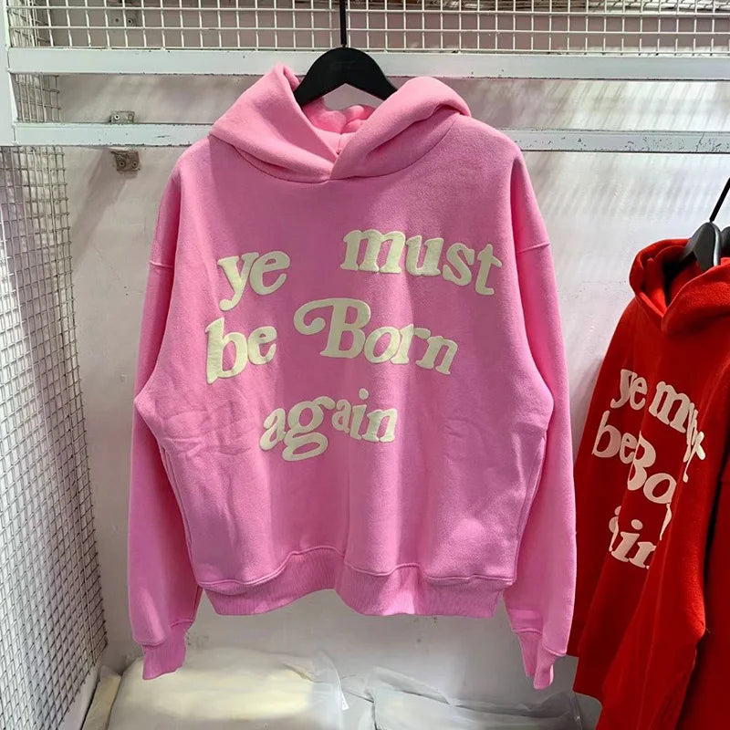 Men’s Oversized Graphic Cotton Fleece Hoodie