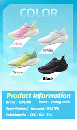 ONEMIX Outdoor Jogging Running Shoes for Men Super Light Outdoor Athletic  Sneakers Elevator Antislip Walking Shoes Female