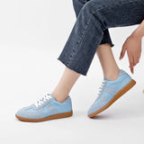 DIMANYU Women's Genuine Leather Bow Flats | Sizes 35–44