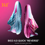 361 Degrees BIG3 4.0 Quick Men's Basketball Sports Shoes Wear-Resistant Non-Slip Mesh Breathable Low-Cut Sneaker Male 672321105
