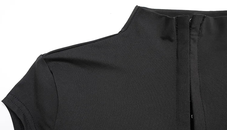 Elegant Bodycon Button-Front Mini Dress