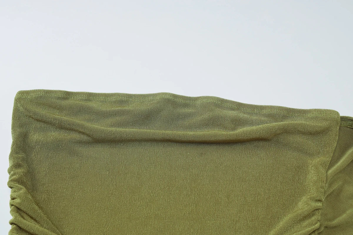 Elegant Halter Ruched Backless Maxi Dress