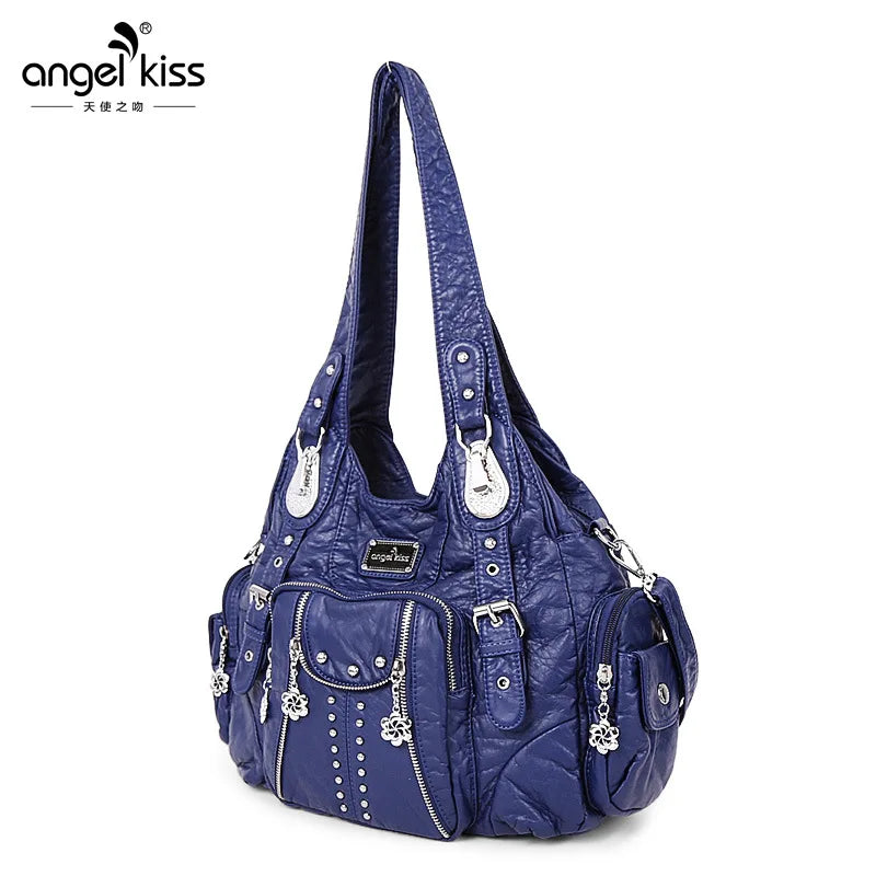 Women Fashion Handbags Women Shoulder Bags PU Leather Handbag Female Satchel Big-capacity Shoulder Purse Bag Bolsa Feminina