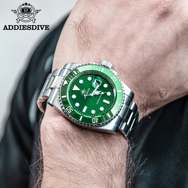 ADDIESDIVE H3 Ceramic Bezel Diver Watch | 200M | BGW9 Luminous