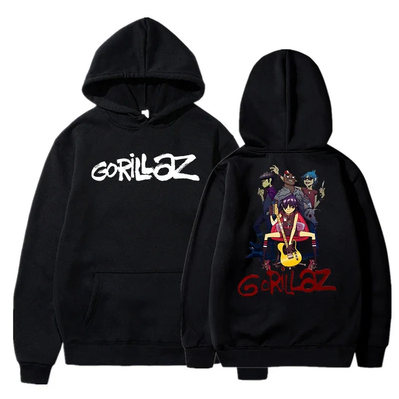 Gorillaz Graphic Hoodie with Relaxed Fit