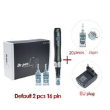 Dr pen Ultima M8 With 22 Cartridge Wireless MTS Derma Microneedle Pen Kit Professionals Use Beauty Machine Needle length 0.25 mm