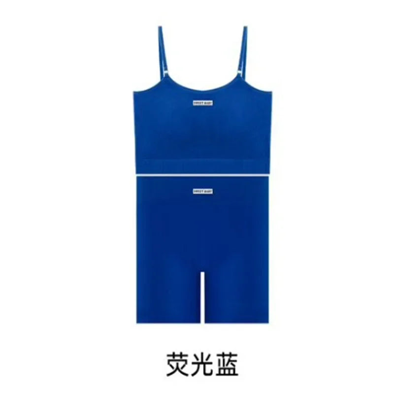 Women Seamless Yoga Sets Summer Fitness Workout Suits Sport Bra High Waist Leggings Sexy Outfits 2024 Female Casual Sportswear