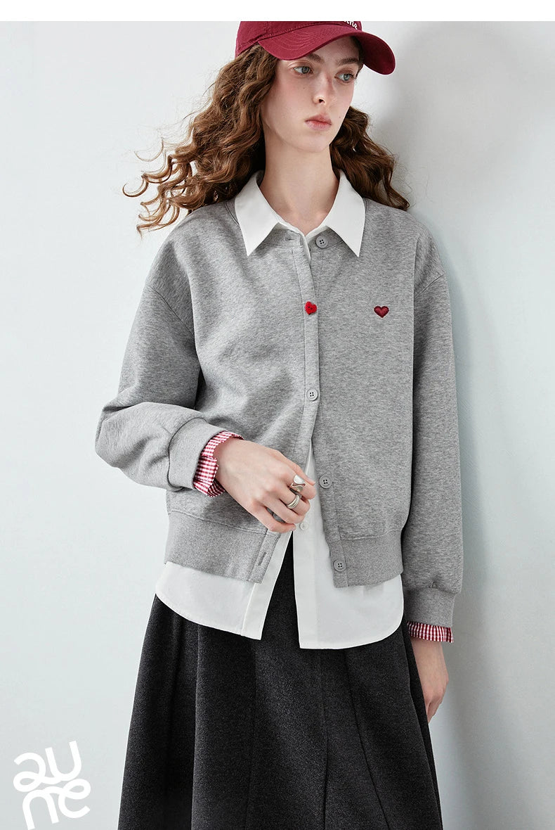 Women's Plaid Patchwork Cotton-Blend Jacket