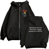 Blame John Meme Oversized Zip-Up Hoodie
