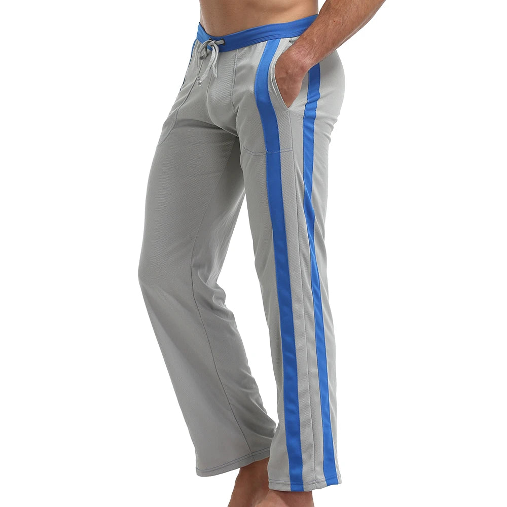 Men's Nylon Jogger Pants with Elastic Waist