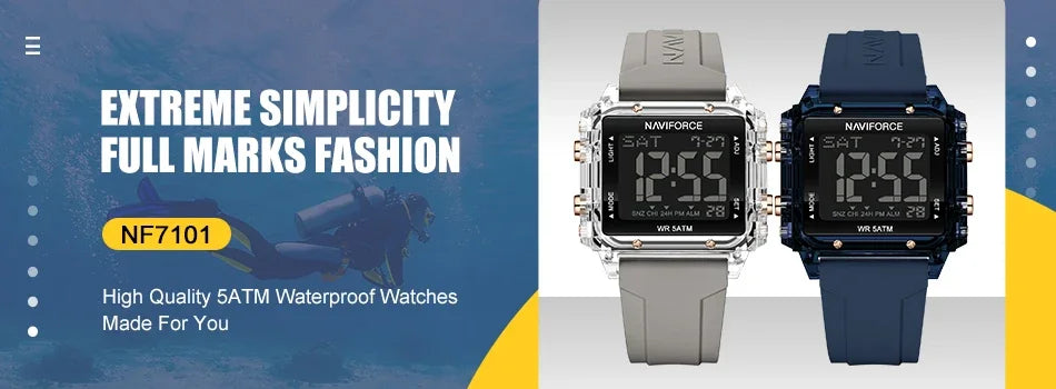 Men’s Waterproof Quartz Watch - Silicone Sport Strap