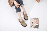 AIYUQI Women's Suede Square-Heel Loafers | British Style
