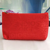 Women Cosmetic Bag Portable Cute Multifunction Beauty Zipper Travel Letter Makeup Bags Pouch Toiletry Organizer Holder Toiletry