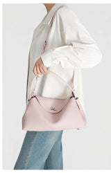 Women's genuine leather handbag fashionable retro designer luxury bag high-quality cowhide large capacity casual shopping bag