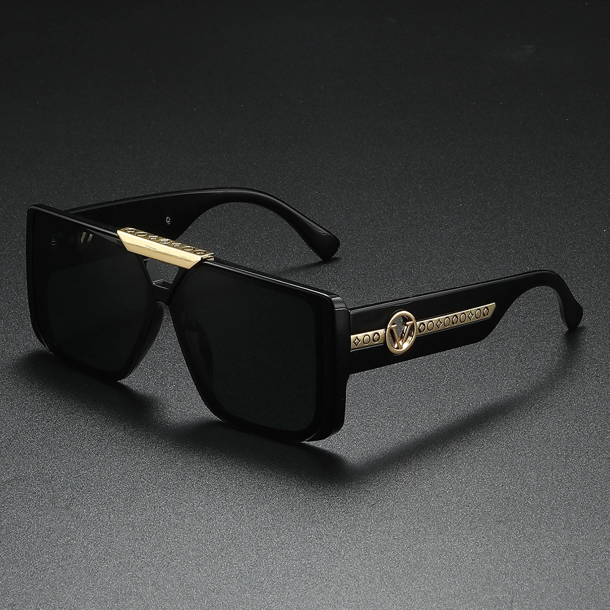 Classic Retro Square Frame Sunglasses for Men