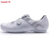 Santic Cycling Non-lock Flat Shoes Men Outdoor Sports MTB Bike Shoes Women Adjustable Casual Road Sneakers Comfortable Asia Size