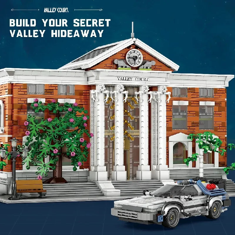 Movie Valley Court Modular Buildings Blocks City View Future Courthouse Mall Architecture Model Kit Boys Toy Adults Gift 4269PCS
