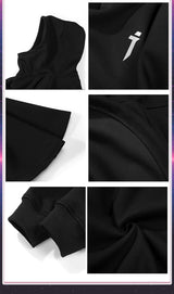 Oversized High-Collar Techwear Pullover Hoodie