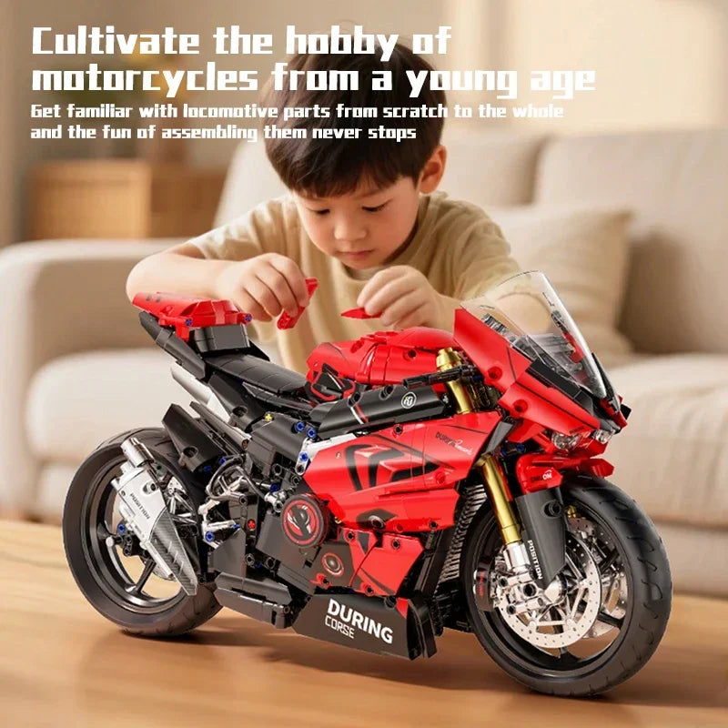 ToylinX 1:5 Motorcycle Building Set, 2024 Pieces