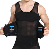 Mens Body Shaper Compression Vest Abdomen Shapewear Tummy Slimming Sheath Gynecomastia Shapers Corset Waist Trainer Fajas Tops