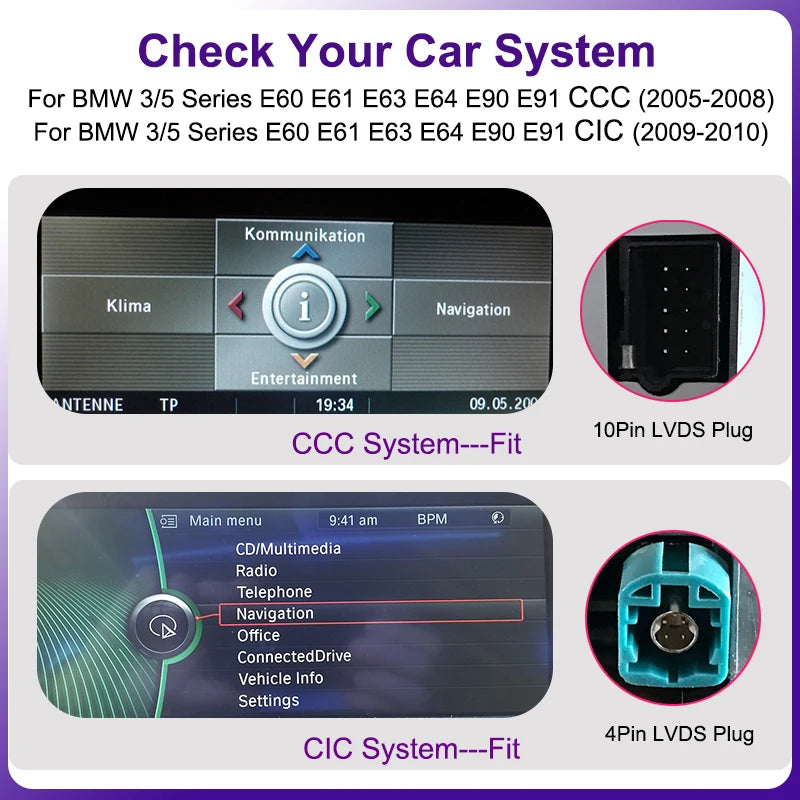 AUTOTOP 8.8" Wireless CarPlay & Android Auto for BMW 3 & 5 Series