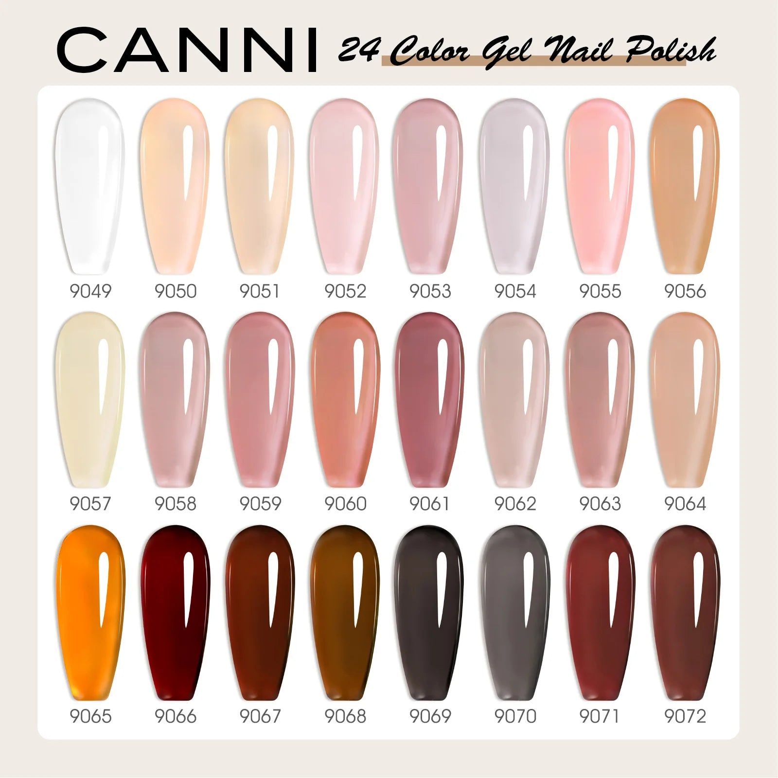 CANNI 30pcs Gel Polish Kit – HEMA & TPO Free CC Collection
